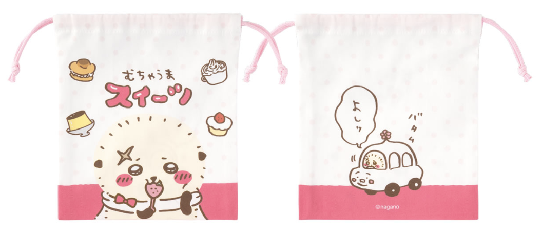 [Pre-order] "Chiikawa" Rakko Drawstring bag - Super Delicious Sweet